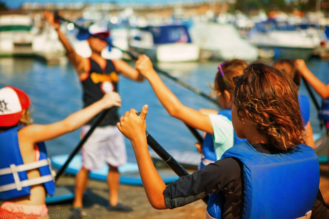 Stand up paddle board lesson in Newport Beach
