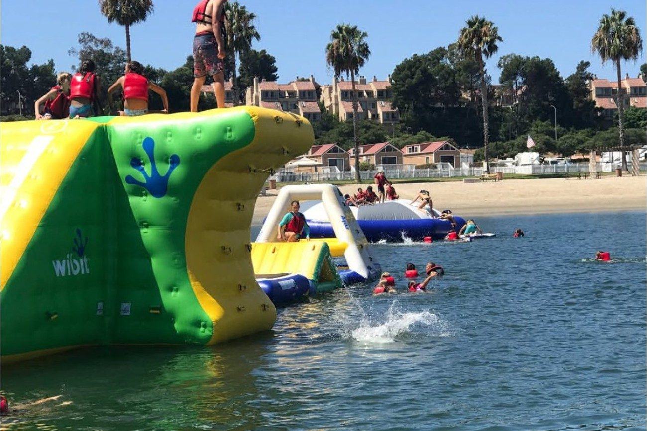 Kids paddle board summer camp in Newport Beach