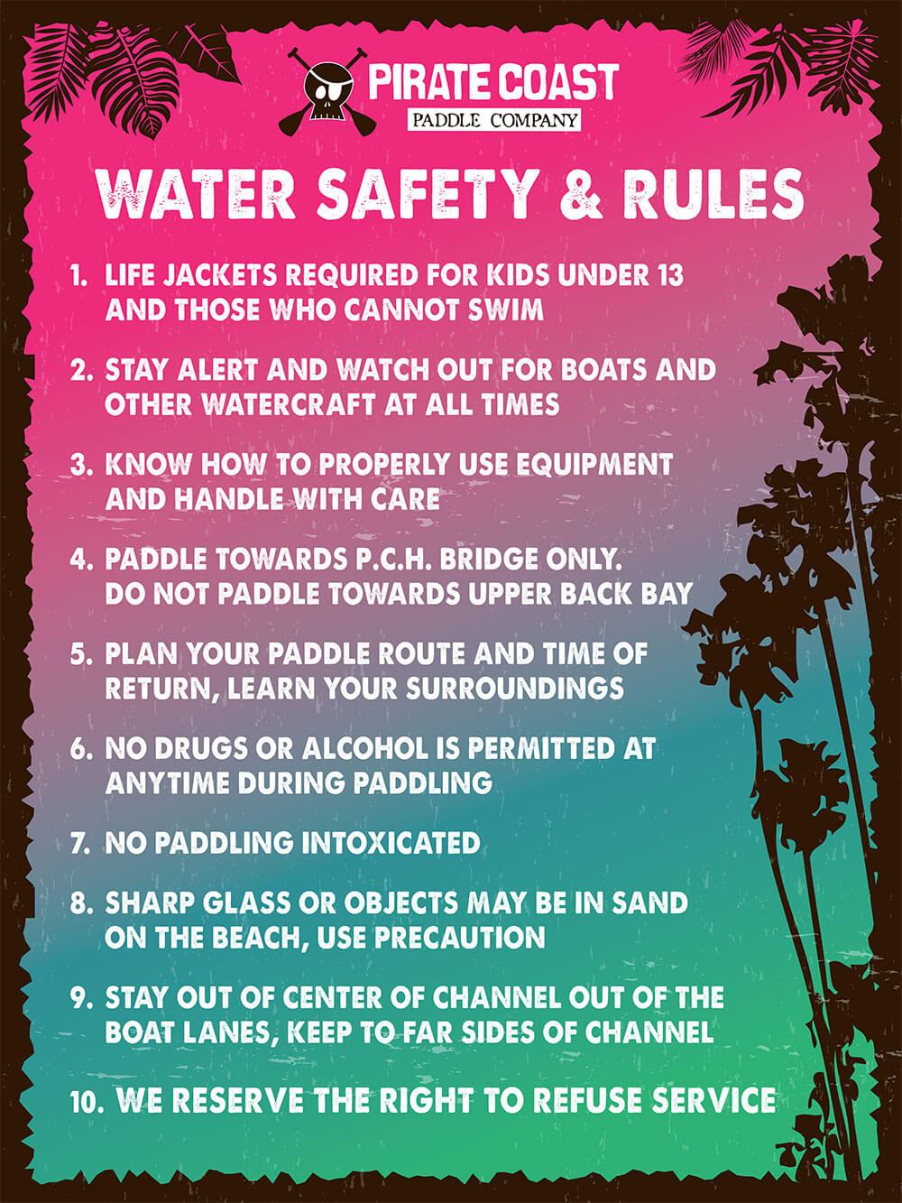 Paddle board safety at Newport Beach Back Bay